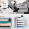 LEKETREE Desk Organizers and Accessories 5Tier Paper Letter Tray Organizer with File Holder Desktop Organizer for Office