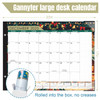 Gannyfer Desk Calendar 2026 18Month Large Desk Calendar Use from January 2026 to June 2027 22 x 17 Desktop Pad Calendar