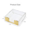 MultiBey Gold Sticky Notes Holder Clear Acrylic Memo Pad Dispenser Post it Note Holder Desk Supplies Organizer Accessori