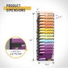 SUPEASY 16Tier Hanging Wall File Holder Organizer for Papers Folders Files Clipboard Magazine Organization Great for Off