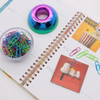 Mogoostry Cute Magnetic Paper Clip Holder for Desk 100Pcs 28mm11 Small Paperclips Dispenser for Home Office Rainbow