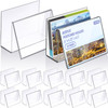 Crtiin 10 Pcs Clear Acrylic Postcard Display Holder Business Card Holder Greeting Card Display Clear Business Stand Rack