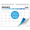 Dunwell 85x11 Wall Calendar 2026 Colorful Use January to December 2026 Hang on Wall or Use as 85 x 11 Office Desk Calend