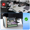 Docnest 3 Tier Metal Mesh Desk Organizer Letter Tray with Builtin Pen Holder Handle Black