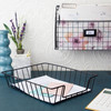 Okuna Outpost Metal Wire Paper Basket Organizer SpaceSaving Wire Baskets for Organizing Office Document Sorting Station