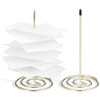 NUOBESTY 2Pcs Restaurant Ticket Stabber with Spiral Base Receipt Spike Holder Stainless Steel Check Spindle Tickets Invo
