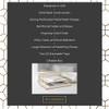 BLU MONACO Gold Mesh Paper Tray Set of 2 Stackable Letter Trays Durable Metal Desk Organizer for Home Office School Styl