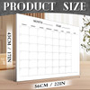 Colarr 36 Sheets 2026 Monthly Blank Calendar Sheets 22 x 17 Inches Blank Calendar Pages Desk Pad Undated Schedule for Of