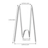 SUMERSHA 50pcs Fabric Panel Wall Wire Hooks Stainless Steel Cubicle Hooks Wall Clips Picture Hangers for Home Office Dec
