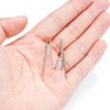 SUMERSHA 50pcs Fabric Panel Wall Wire Hooks Stainless Steel Cubicle Hooks Wall Clips Picture Hangers for Home Office Dec