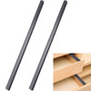 Chinco 2 Pieces PVC Drawer Hanging File Rails Black Cabinet Rails for Hanging 12 Drawer Sides Letter Size File Storage F