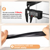 Chinco 2 Pieces PVC Drawer Hanging File Rails Black Cabinet Rails for Hanging 12 Drawer Sides Letter Size File Storage F