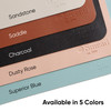 Smead Desk Pad Vegan Leather Desk Mat with NonSlip Faux Suede Backing Perfect Desk Organizer for Office Decor 315 x 157