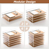 2 Pack Stackable Paper Letter Tray A4 File Tray Desk Organizer Acrylic Desk Organizers and Accessories Sorter Clear Work