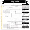Daily Planner Undated 68 x 85 To Do List Notebook Planner with Hourly Schedule Spiral To do List Notepad to Organize You