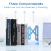 MG Adjustable Bookends Book Ends for Shelves Metal Bookend for Heavy Books Desk Magazine File Organizer Holder Extends u