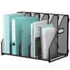 Gawerk Desktop File Magazine Folder Holder 5 Vertical Compartments Desk Organizer Vertical Magazine Folder Organize with