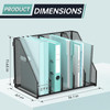 Gawerk Desktop File Magazine Folder Holder 5 Vertical Compartments Desk Organizer Vertical Magazine Folder Organize with