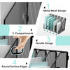 Gawerk Desktop File Magazine Folder Holder 5 Vertical Compartments Desk Organizer Vertical Magazine Folder Organize with