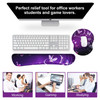ArtSo Upgraded Wrist Rest Support for Mouse Pad Keyboard Ergonomic Gel Mousepad NonSlip Rubber Base HomeOffice Pain Reli