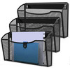 MINDEPOT Wall File OrganizerHanging Wall Mounted File Folder Binder Holder Mail Organizer for OfficeHome and School Supp