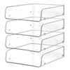 Lunmore Stackable Paper Trays 4 Tier Desk File Organizer Document Letter Tray for Office Supplies Magazine