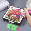 Dwarf Diamond Painting Note Box Diamond Art Painting Wooden Post Note Dispenser Memo Paper Storage Box Diamond Art by Nu
