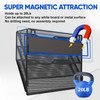 LQPAFZ 3 Tier Magnetic File Holder for File Cabinets Refrigerator Whiteboard Office No Drilling Installation Large Capac