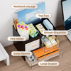 Marbrasse Desk Organizer with 3 Drawer MultiFunctional Pencil Pen Holder for Desk Desk Organizers and Accessories with 4