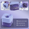 MultiBey New TwoColor Paper Clips in Elegant Magnetic Frosted Square Holder 28mm 130 per Box Lilac