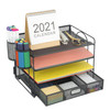Marbrasse Desk Organizer and Accessories4Tier Paper File Letter Tray Accessories Workspace Desk Organizers with Drawer a