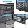 Lavatino 14 Compartments Paper Organizer for Desk Mesh Literature Organizer Mail File Sorter Tray with Handle Desktop Ma