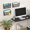 BOHDK Wall File Organizer Mesh Hanging File Organizer Home Office Organization and Storage 3 Single Pockets Document Mag