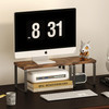 Homeiju Wooden Desktop Organizer Shelf 2Tier Adjustable Freestanding Bookshelf Desk Shelf Stackable Desk Organizer for O