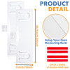 Barelove 2 Pack Computer Monitor Memo Board Document Holders Left Right Sticky Note Acrylic Screen Paper Clip Message Pa