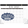 Desk Calendar 20252026 Runs Until December 2026 Large Size 17 x 12 DesktopWall Monthly Calendar with To Do List Personal