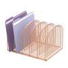 SUPEASY File Organizer for Desk 5Section Mesh Desk Organizer Vertical File Holder Desktop Organizer File Sorter File Fol