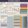 bloom daily planners Workday Essentials Planner Stickers Productivity Variety Pack for Business Professionals 8 Sheets 8