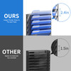 OUTWOLF Hanging Wall File Organizer with Hooks 6 Tier Vertical Wall Mount File Holder Paper Document Mail Organizer for