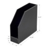 MobileVision Executive Leather Vertical File Folder Holder Office Product Organizer Store Files Magazines Notepads Books