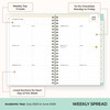 Blue Sky Day Designer 20252026 Weekly and Monthly Academic Year Planner Calendar July 2025 June 2026 5 x 8 Flexible Cove