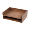 DDYURI Desktop File Trays Stackable Paper Tray for LetterA4 Size Magazine Wood Office Document Organizer Shelf Wooden Fo
