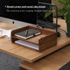 DDYURI Desktop File Trays Stackable Paper Tray for LetterA4 Size Magazine Wood Office Document Organizer Shelf Wooden Fo