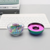 Rainbow Paper Clips Holder Medium Holographic Paper Clip Dispensers 100pcs 28mm Colorful Paperclips for Desk Organizer A