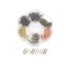 300 Metal Mini Paper Clip Super Cute Tiny Paperclips 35 Inch 6 Colors Bronze Gold Steel Clips in Plum Blossom Shape Clea