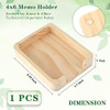 4x6 Memo Holder Desk Memo Pad Holder for Desk 4x6 Paper Tray Holder Wooden Paper Holder for Desk Note Card Holder Fits 4