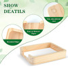 4x6 Memo Holder Desk Memo Pad Holder for Desk 4x6 Paper Tray Holder Wooden Paper Holder for Desk Note Card Holder Fits 4