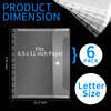 6 Pack 85 11inch Discbound Pocket Letter Size Discbound Planner Notebook Discbound Envelope Supplies for Office School H