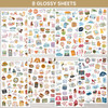 bloom daily planners Seasonal Bucket List Planner Stickers Spring Summer Fall Winter Activity Goals for Adults 8 Sheets