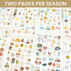 bloom daily planners Seasonal Bucket List Planner Stickers Spring Summer Fall Winter Activity Goals for Adults 8 Sheets